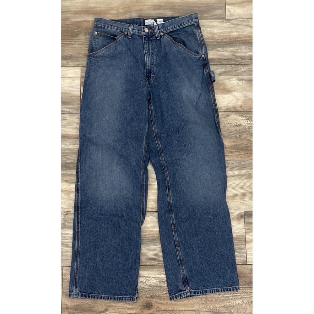 Calvin Klein Carpenter Jeans Mens 32x30 Blue Dark Wash Denim Y2K 78172